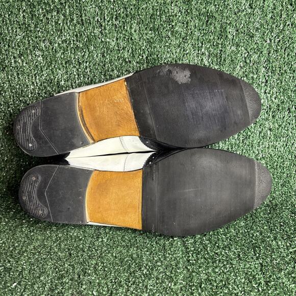 Vintage Stacy Adams Spectator Tassel Kiltie Loafers 23469 Leather Brogue Size 12 main image 9
